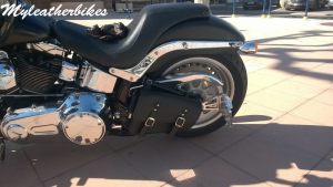 Sacoche PU Harley Softail Fat boy SO0PUNG